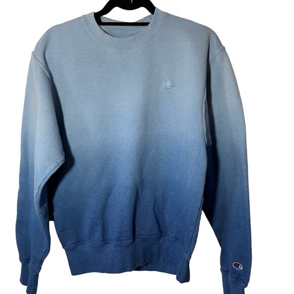 CHAMPION Men's Authentic Blue Ombre Pullover Sweatshirt Size Small Style‎ S5875 - Picture 2 of 9